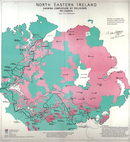 Moment image for Boundary Commission under the Anglo-Irish Treaty publishes report impacting territorial boundaries.