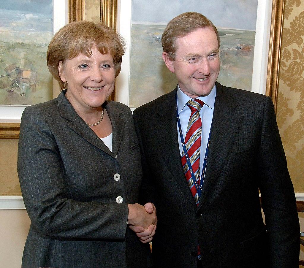 Moment image for Fine Gael-Labour coalition under Enda Kenny as Taoiseach forms Irish government.
