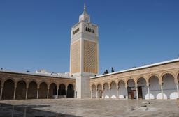 The construction of the Sidi Bou Saïd Mosque in Carthage's historical significance and beauty.