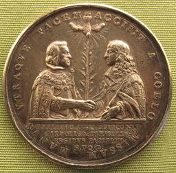 Treaty of Peace between France and Spain, ending major European wars.