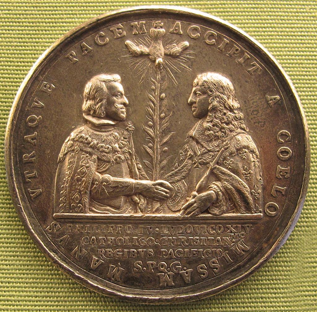 Moment image for Treaty of Peace between France and Spain, ending major European wars.