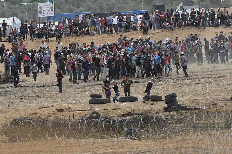 Moment image for The Great March of Return Protests For Palestinian Refugees Rights.