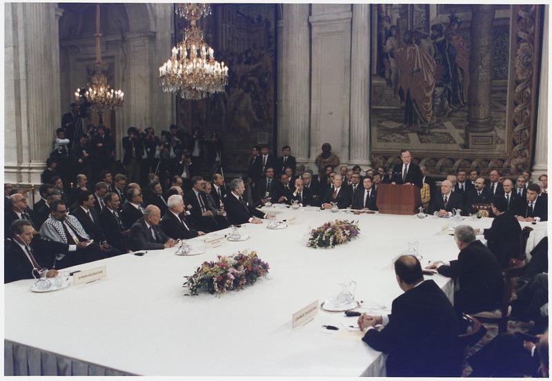 Moment image for Madrid Conference of 1991: Israeli-Palestinian Peace Negotiations