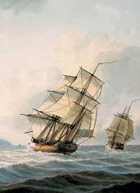 Moment image for Captain Cook's Return Aboard Resolution and Discovery.