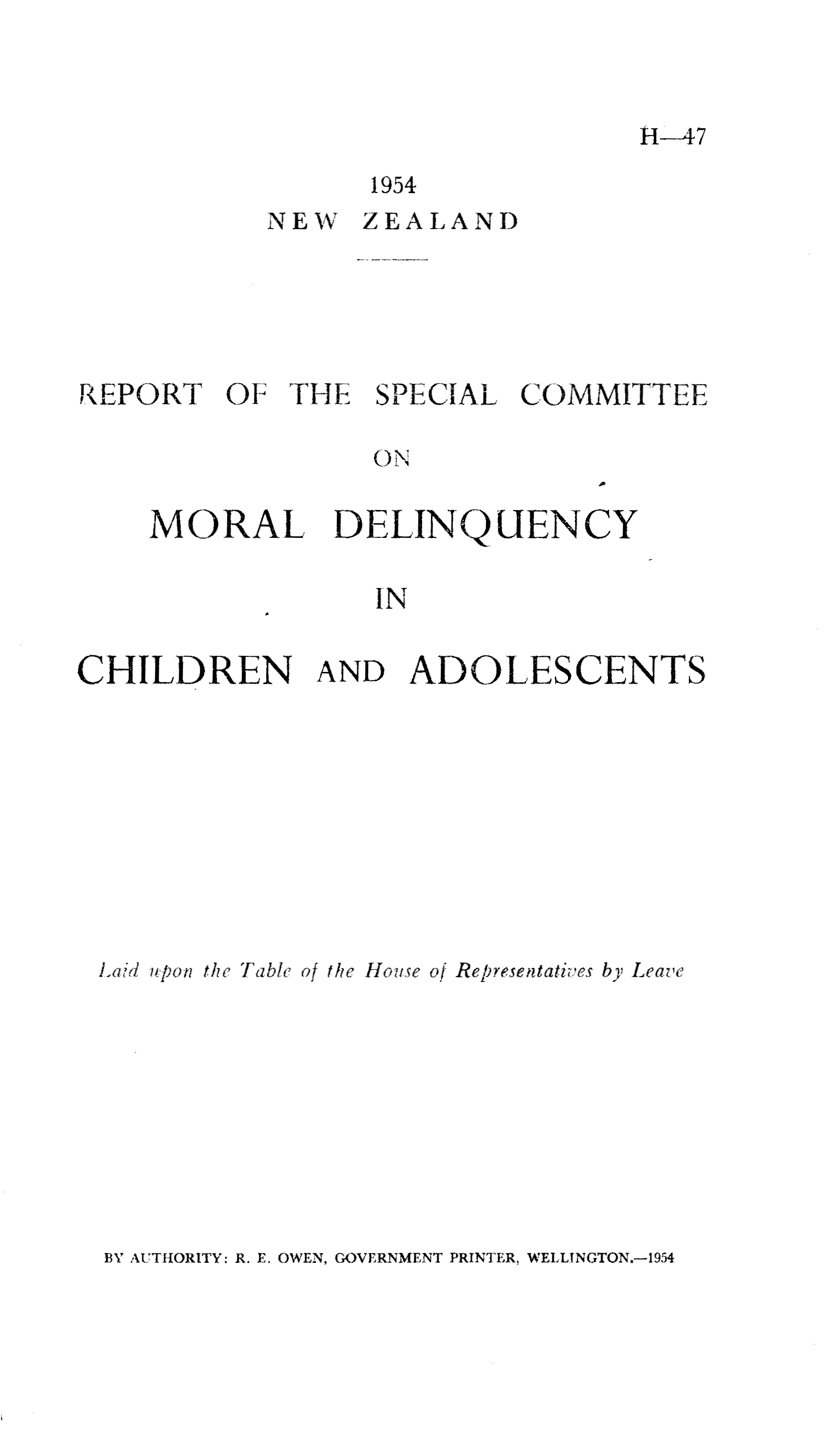 Moment image for Mazengarb Report Amidst Moral Panic