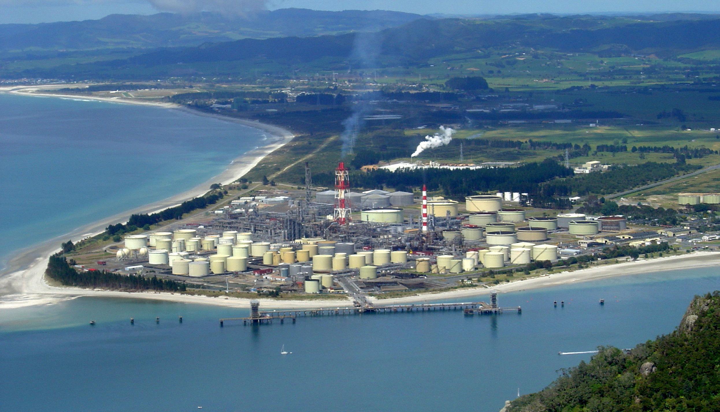 Moment image for Marsden Point Oil Refinery opens at Whangarei.
