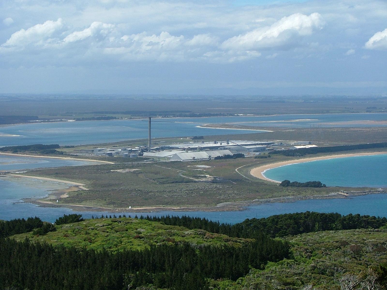 Moment image for Tiwai Point smelter resumes operations after shutdown.