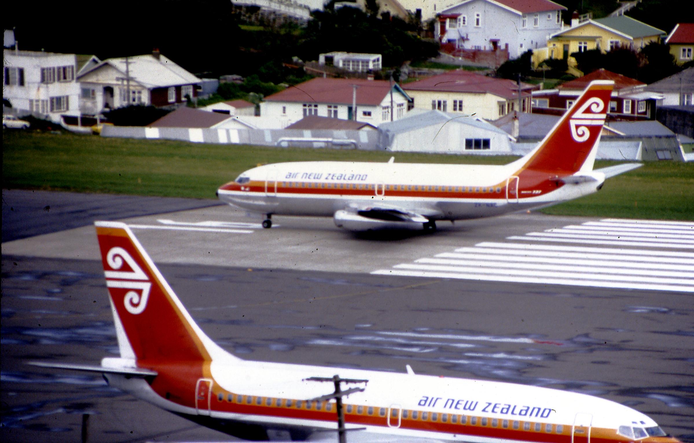 Moment image for Airline merger: National Airways Corporation joins forces with Air New Zealand.