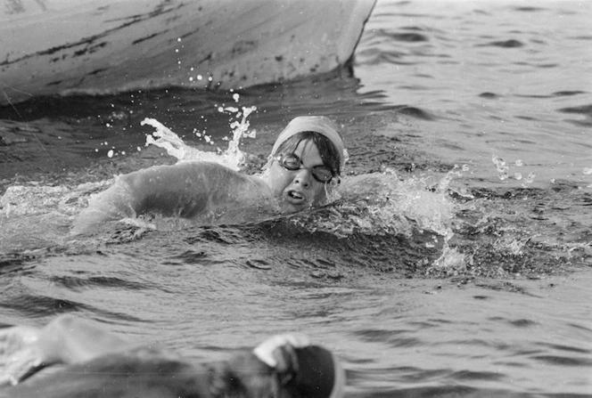 Moment image for Lynne Cox: First Woman to Swim Cook Strait!