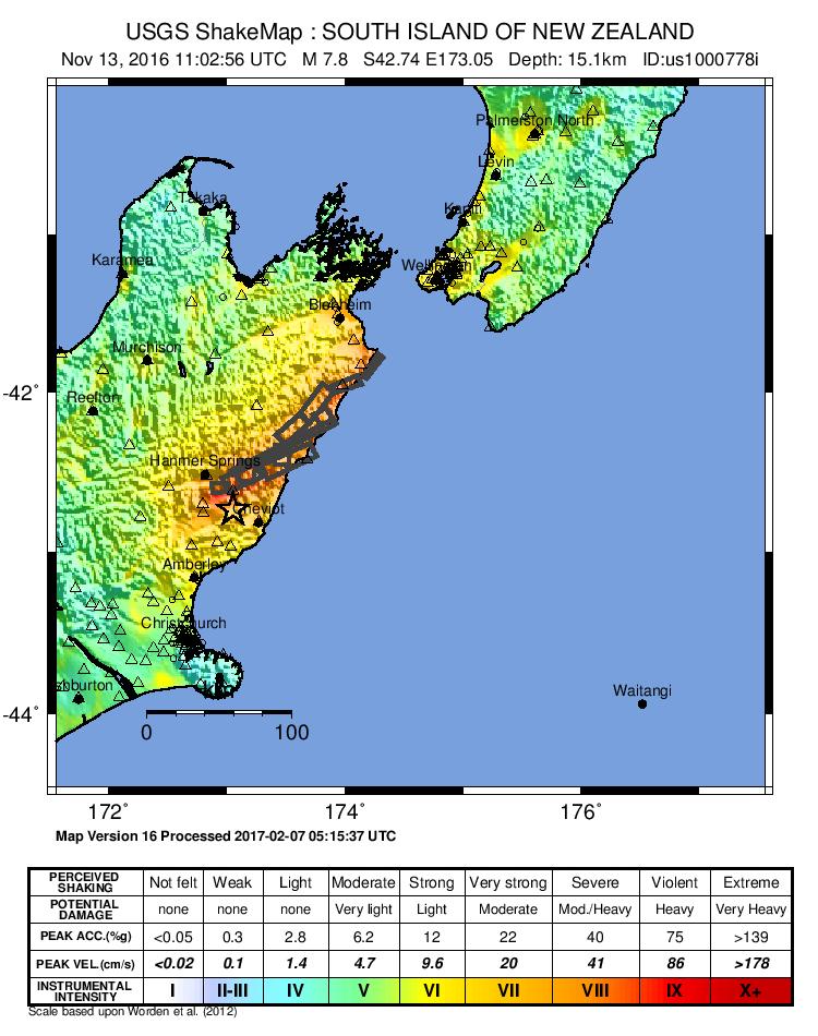 Moment image for Severe Earthquake Hits Kaikoura Area of South Island