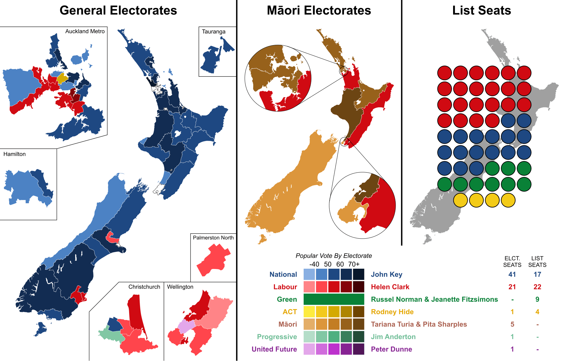 Moment image for National Party wins majority after 9 years of Labour rule