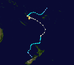 Severe impact of Cyclone Bola on northern North Island.