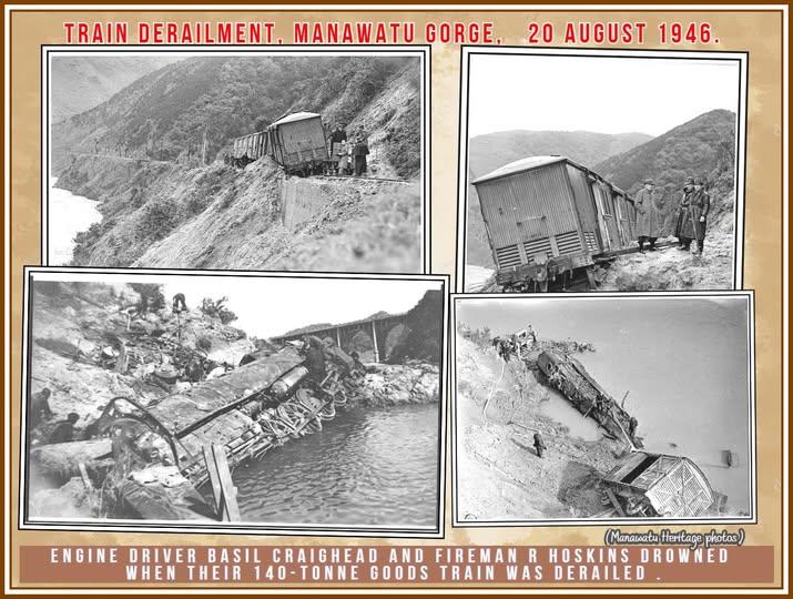 Moment image for Train Crash in Manawatu Gorge