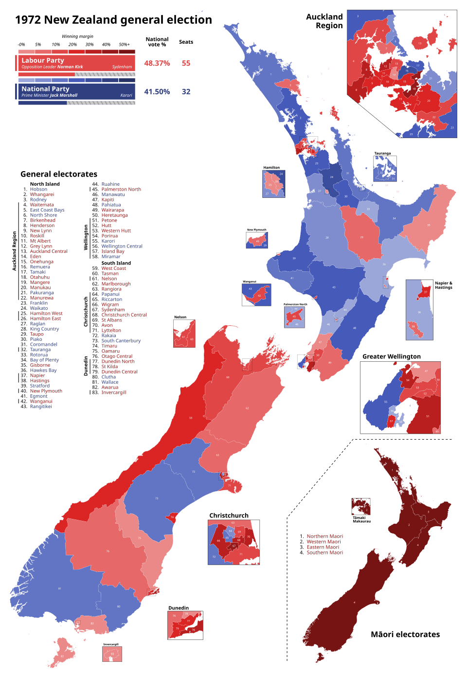 Moment image for General election: Labour Government with Norman Kirk as Prime Minister.