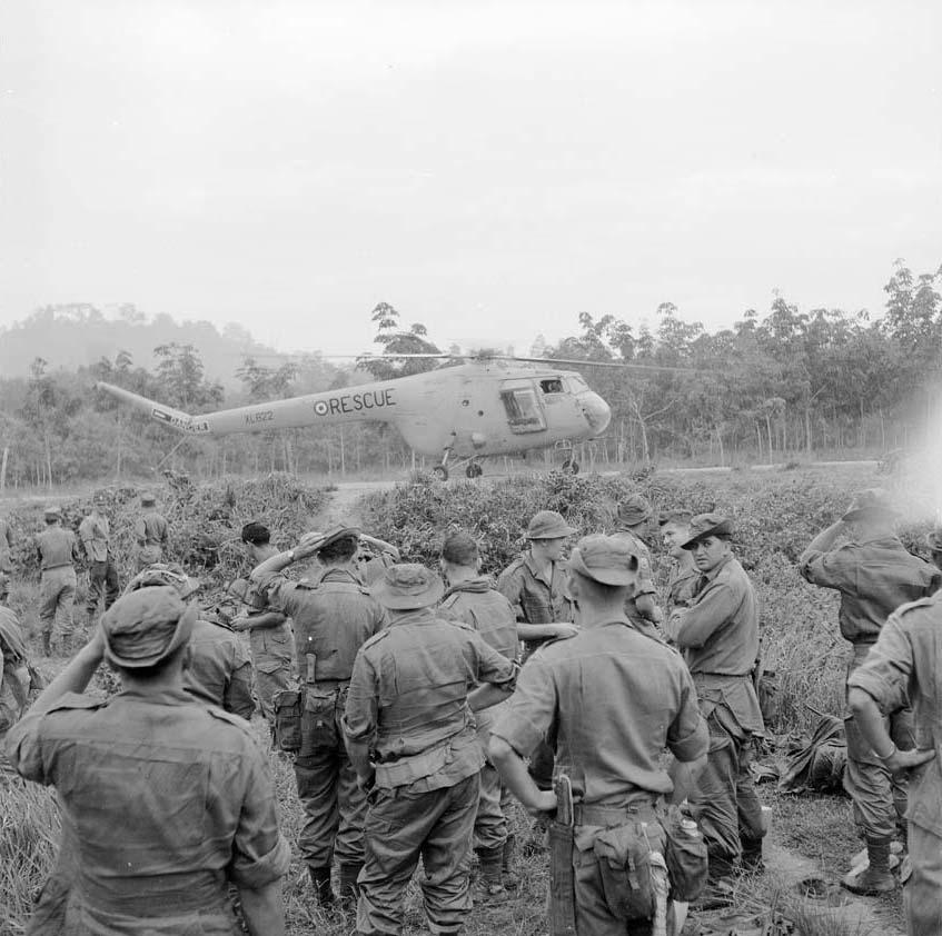 Moment image for Troops deployed to Malaya for military presence and support.