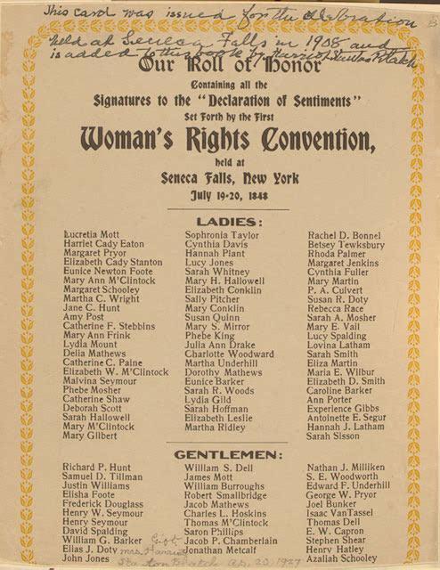 Moment image for Women's Rights Movement Origins at Seneca Falls