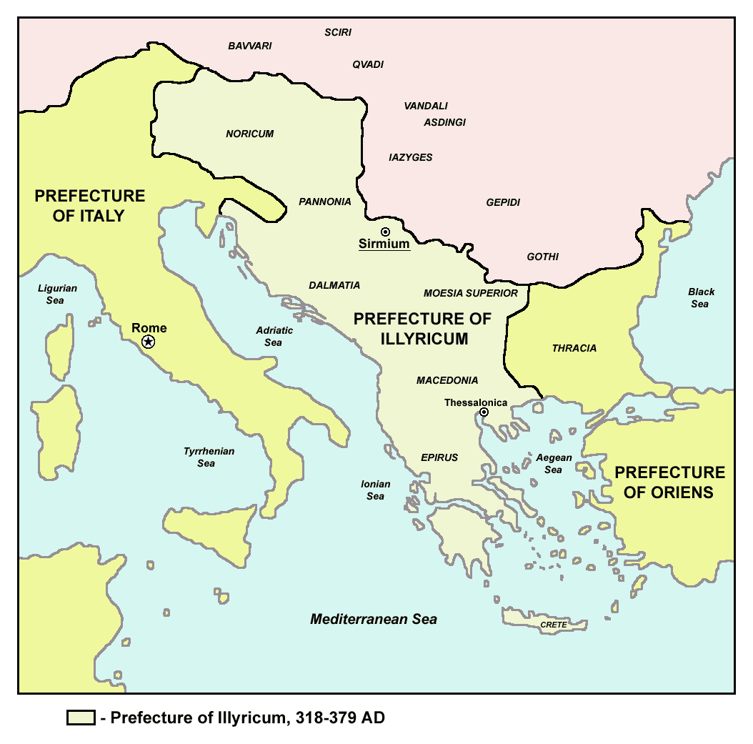 Moment image for Division of Illyricum into Dalmatia and Pannonia.
