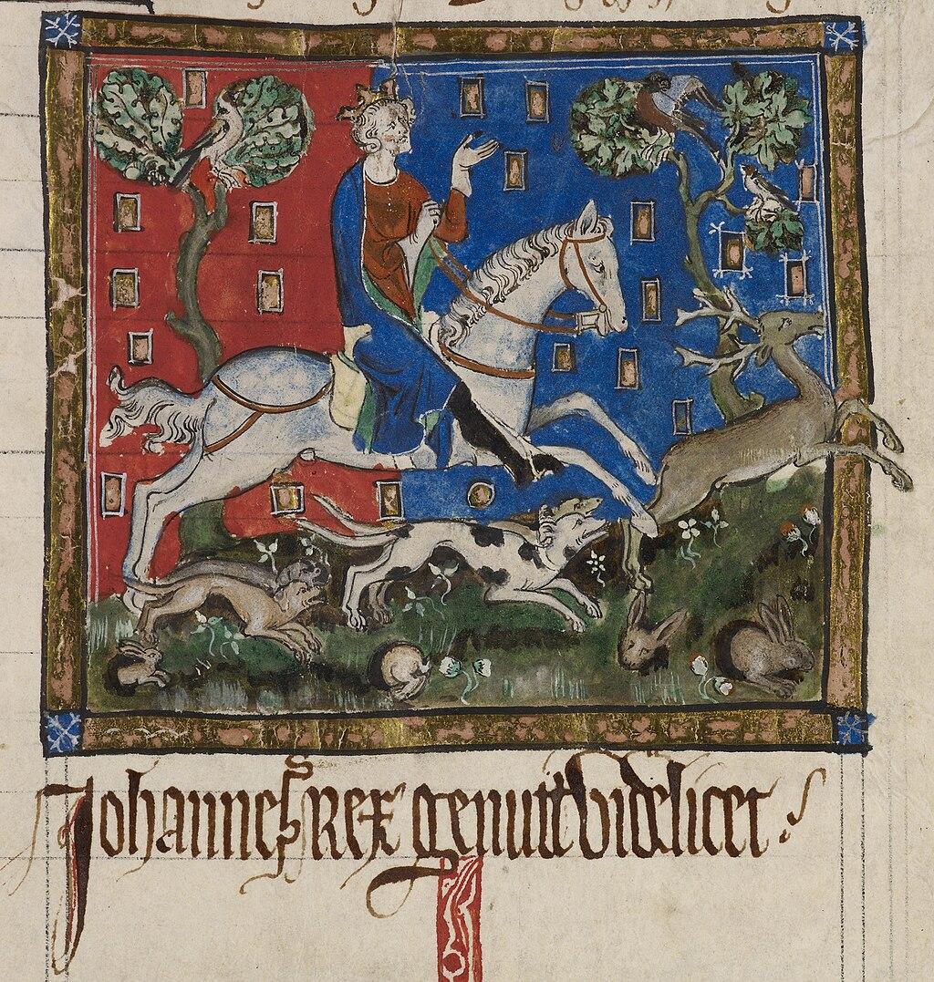 Moment image for John becomes King of England, successor to Richard the Lionheart.