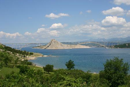 Moment image for The Krk Bridge is a significant landmark, connecting two parts of Croatia's coast.