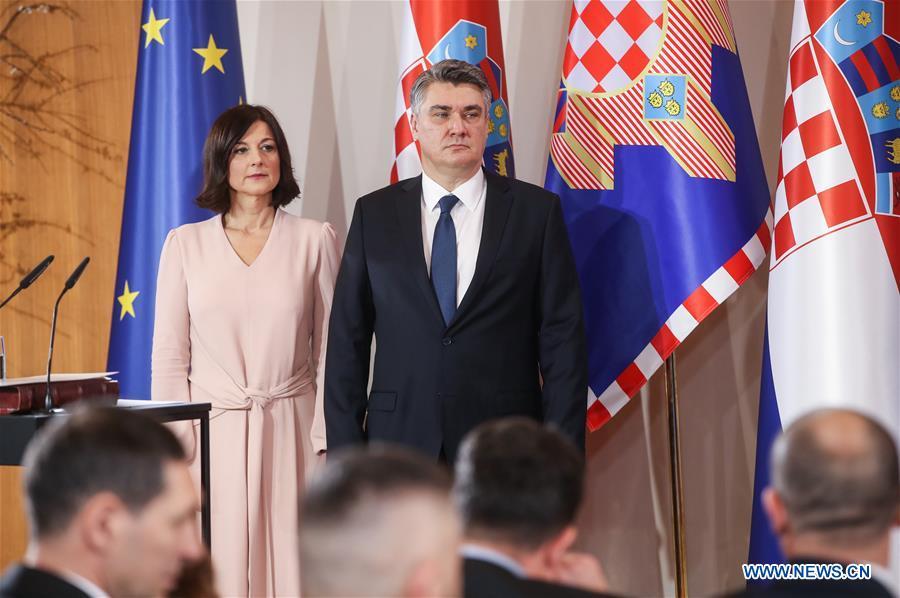 Moment image for Zoran Milanović assumed the role of Croatia's President in the recent election.