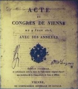 Creation of United Kingdom of Netherlands ends French control via Congress of Vienna.