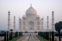 Monumental Construction: Taj Mahal in Agra
