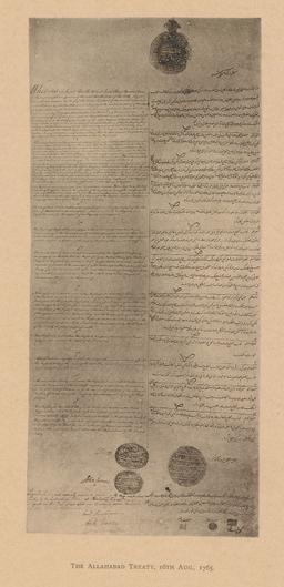 Treaty of Allahabad: Shah Alam II and British East India Company agreement.