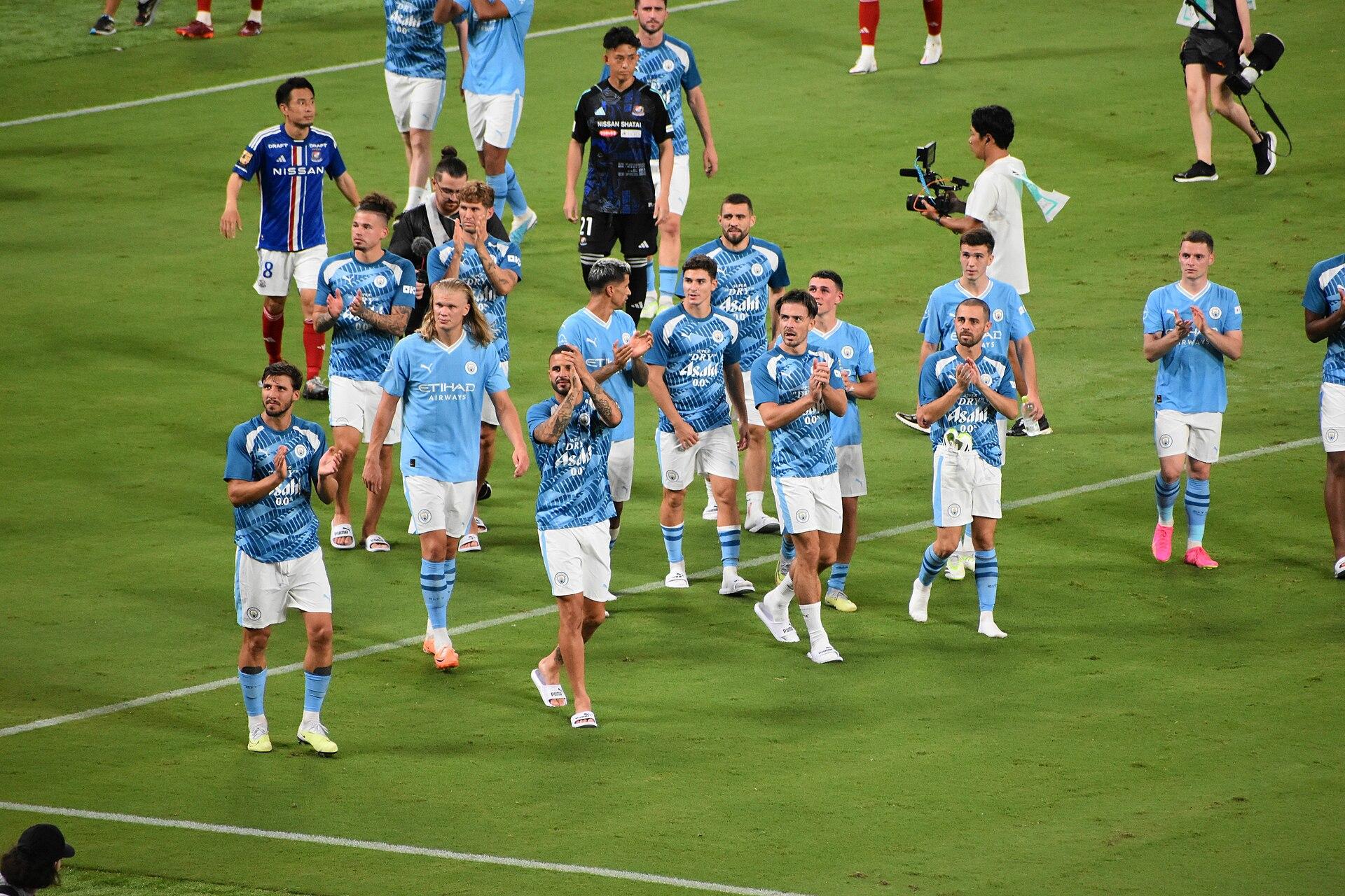 Moment image for Manchester City Achieves Historic Double: Premier League and Champions League titles in same season.
