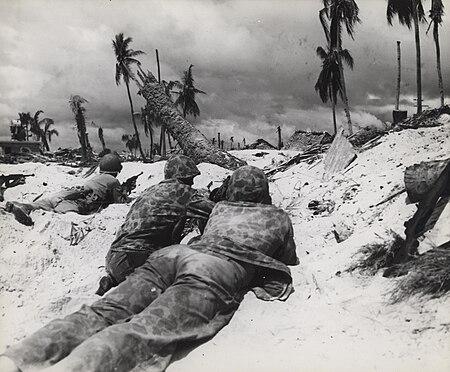 Moment image for Tuvalu atolls crucial in Operation Galvanic to capture Gilbert Islands, key for Pacific campaign.