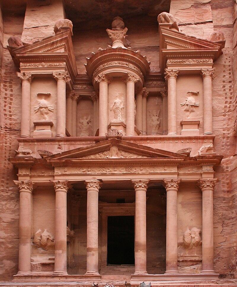 Moment image for Petra's rise as Nabatean capital capturing ancient history and architectural wonder in the desert.