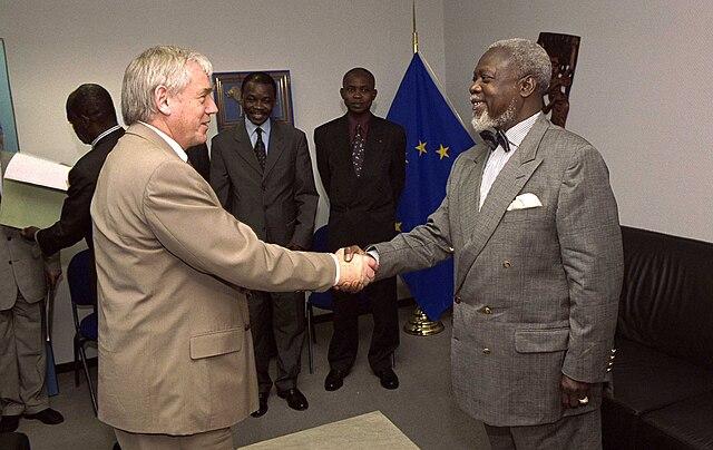 Moment image for Ange-Felix Patasse passes away at 74.