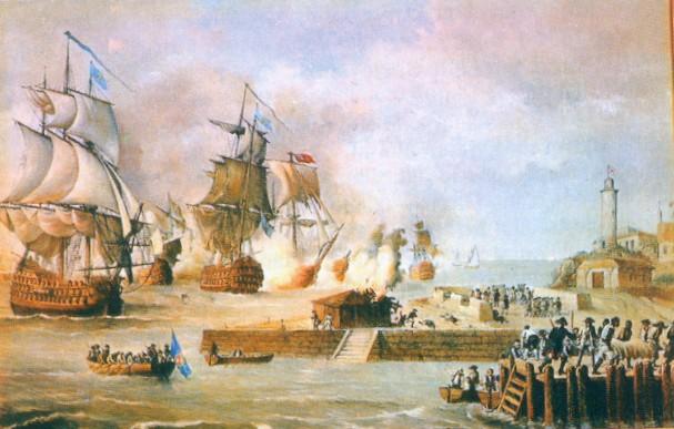 Moment image for British forces attack Cartagena during Battle of Cartagena de Indias