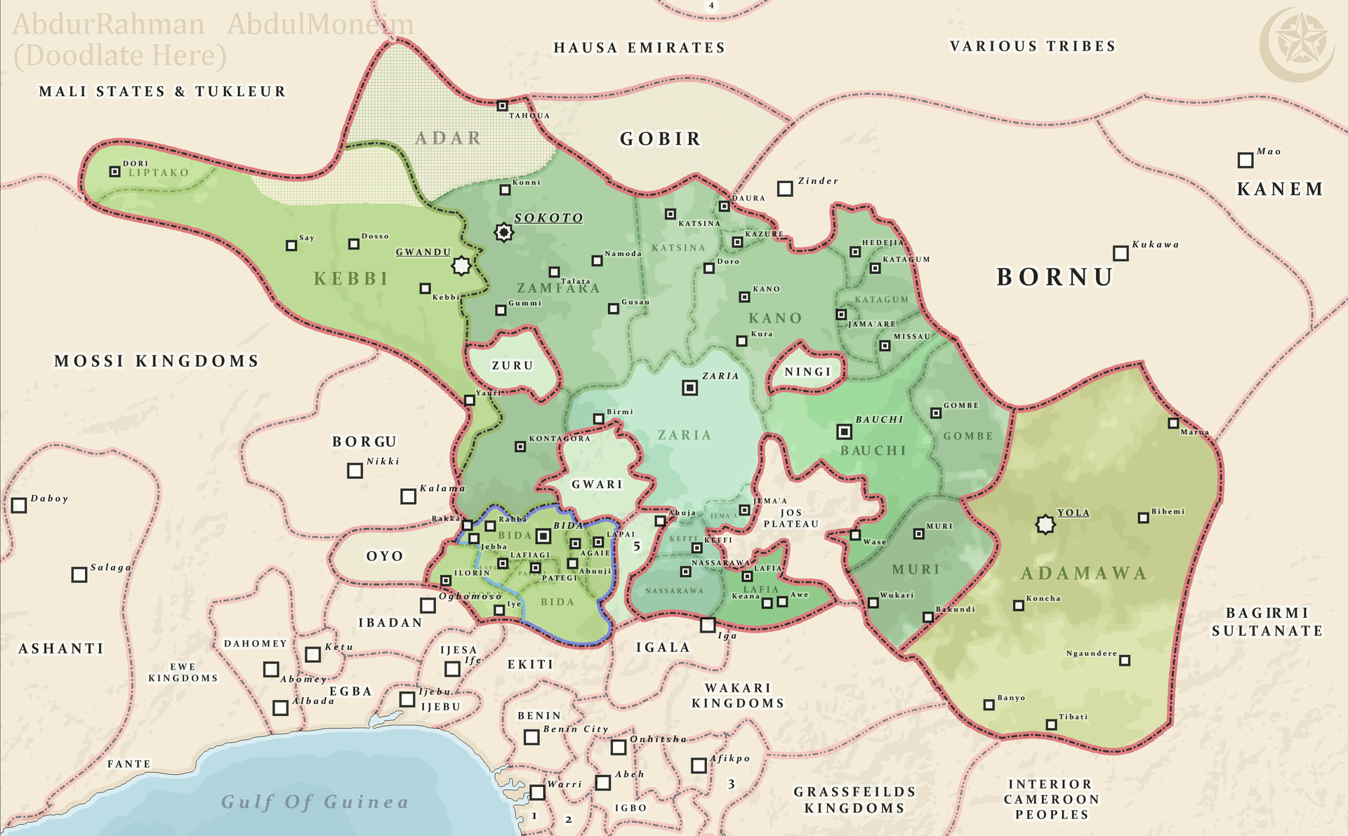 Moment image for End of the Sokoto Caliphate: British control over vast territory.