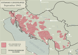 Partisans briefly regain control in Montenegro, exploiting power vacuum after Italy's surrender in WWII.