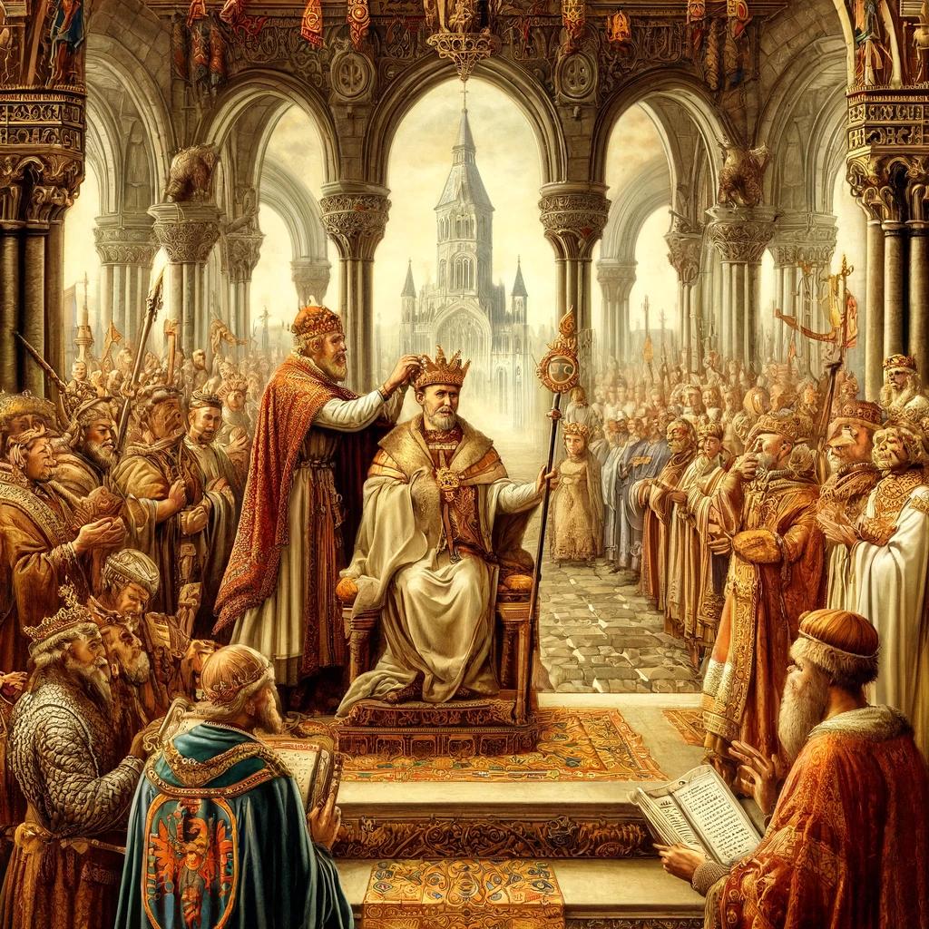 Moment image for Bolesław I the Brave becomes Poland's first King.