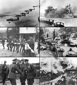 Invasion triggers WWII outbreak, Germany attacks and invades.