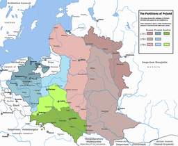 First partition divides Polish-Lithuanian Commonwealth between three neighboring countries in history.