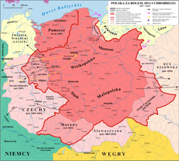 First war against Henry II: Polish King Bolesław I the Brave battles German Emperor.