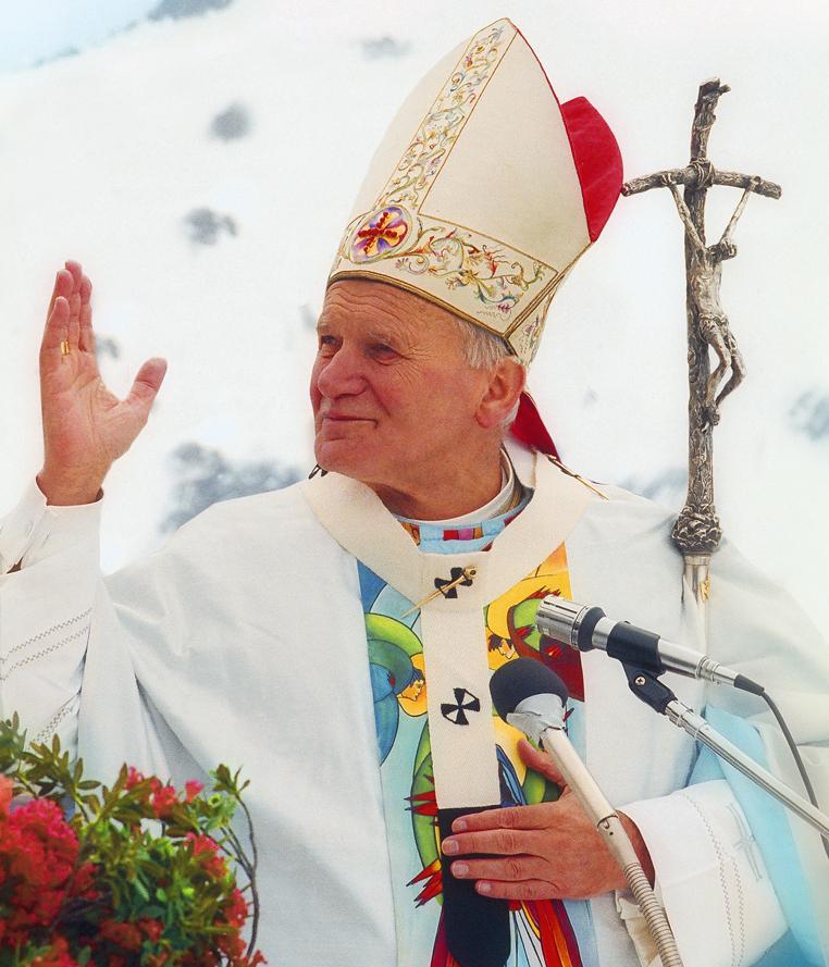 Moment image for Canonization of Pope John Paul II by the Catholic Church celebrates his sainthood.