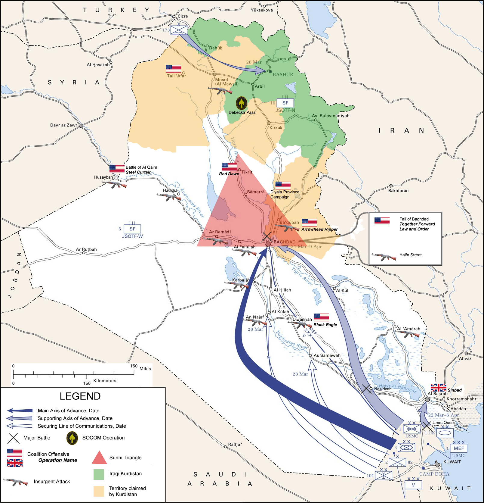 Moment image for Strategic staging area for invasion of Iraq.