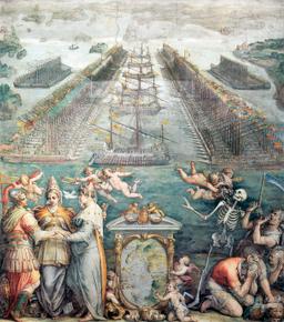 The Holy League emerged victorious in the Battle of Lepanto in 1571.