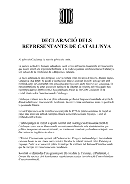 Catalonia's declaration of independence ratified by regional parliament, deemed illegal by Spain, triggering constitutional response.