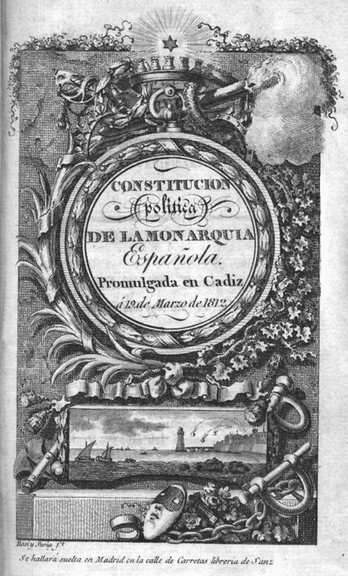 Moment image for The Spanish Constitution of 1812 was issued, marking an important historical event in Spain.