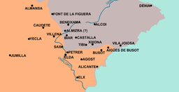 James the Conqueror signed a treaty establishing Valencia's border with Castile.