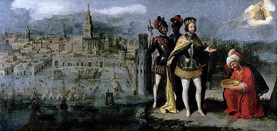 Moment image for Seville, the final Muslim stronghold on the Iberian Peninsula, surrendered to Castile.