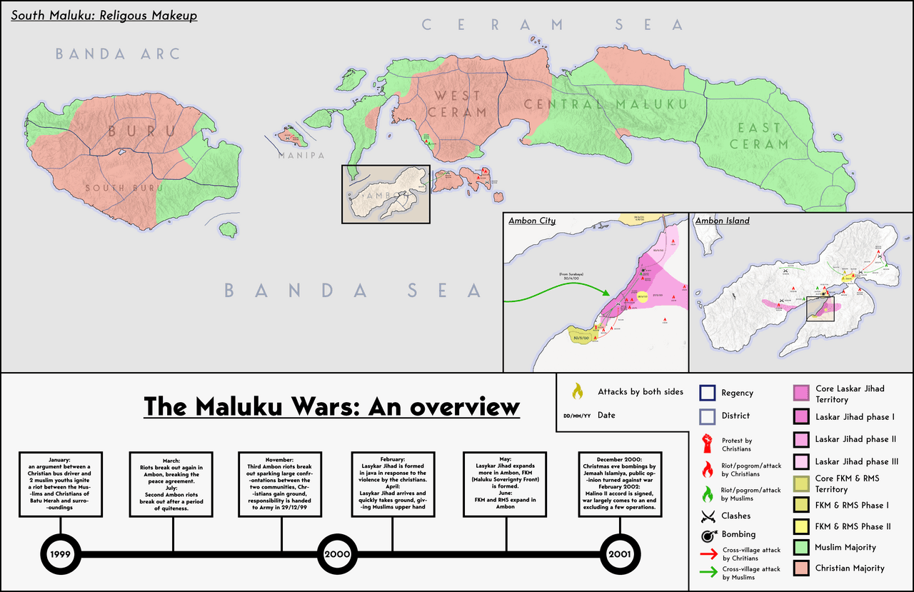 Moment image for Maluku sectarian conflict resolved after 6 years of violence and casualties.