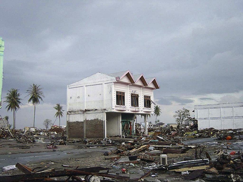 Moment image for Deadly earthquake and tsunami devastate Aceh.