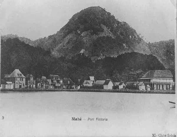 Moment image for L'Établissement, the capital of Seychelles, renamed to Victoria by the British