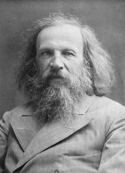Dmitri Mendeleev presents the periodic table