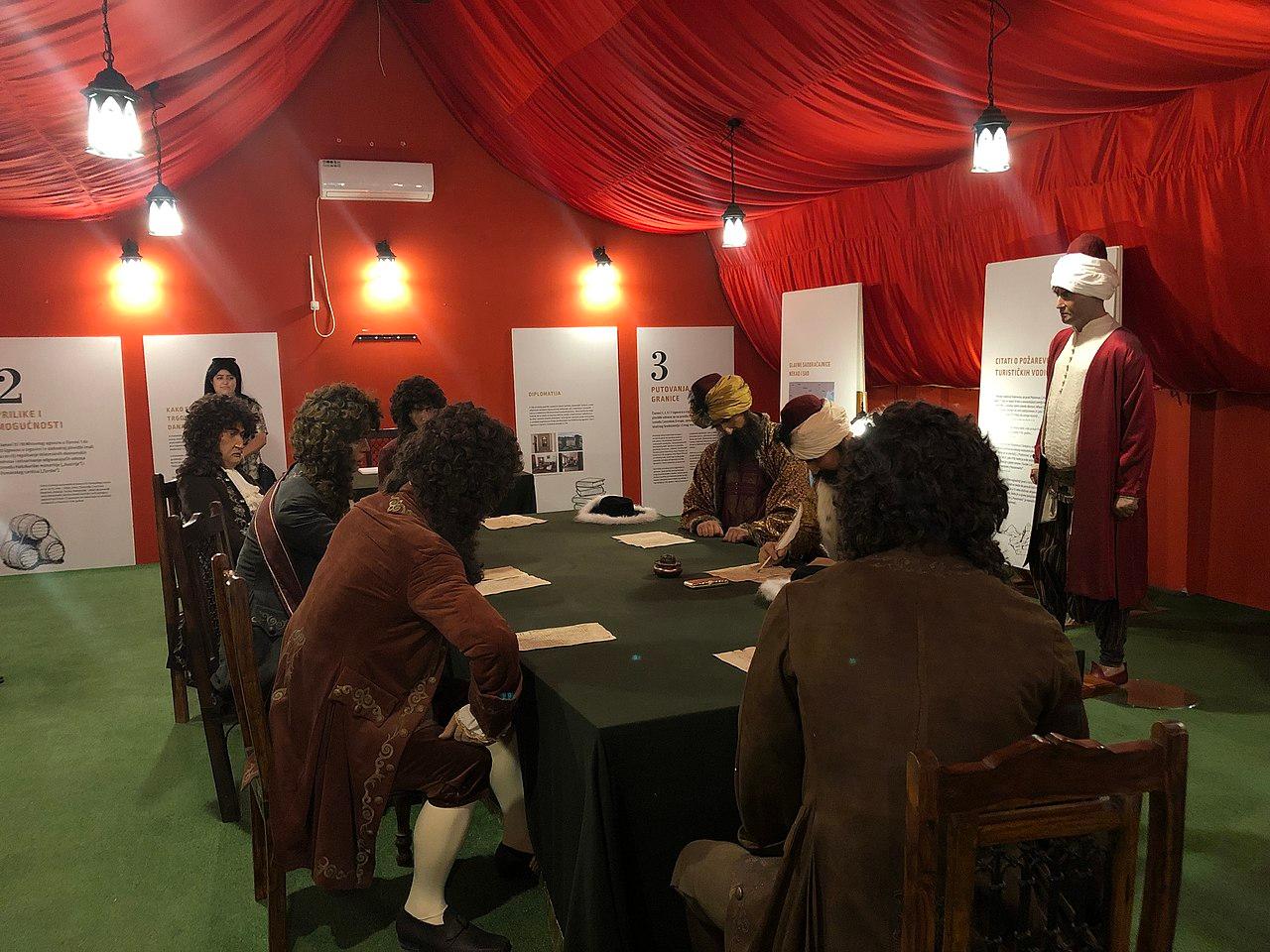 Moment image for  Treaty of Passarowitz reshapes Balkan territorial control, impacting Albania's political landscape.